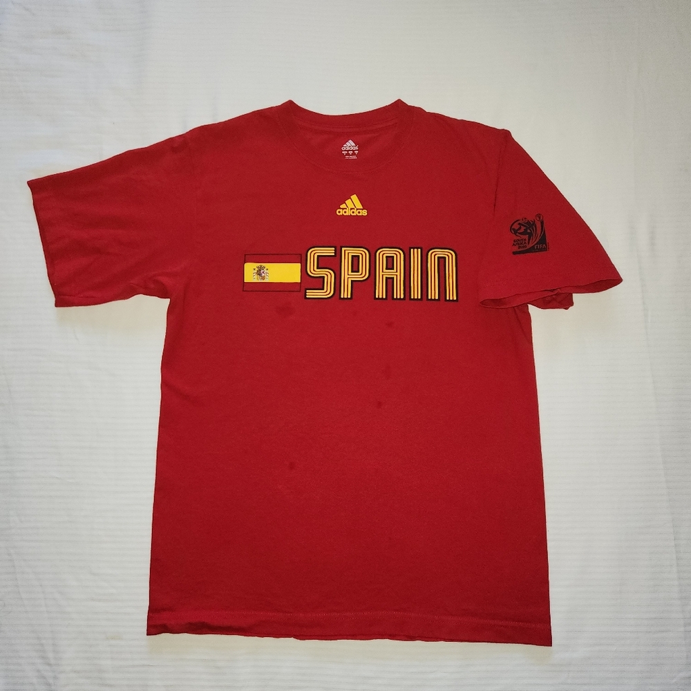 Adidas World Cup SA 2010 Spain National Soccer Team T-Shirt